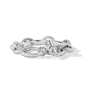 David Yurman Mercer Bracelet in Sterling Silver with Pave Diamonds | Small