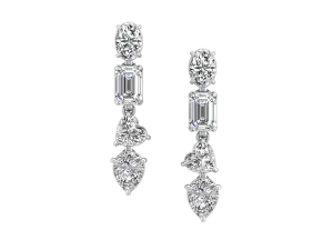 Designer, Dangle Earrings - 6.33 ct.