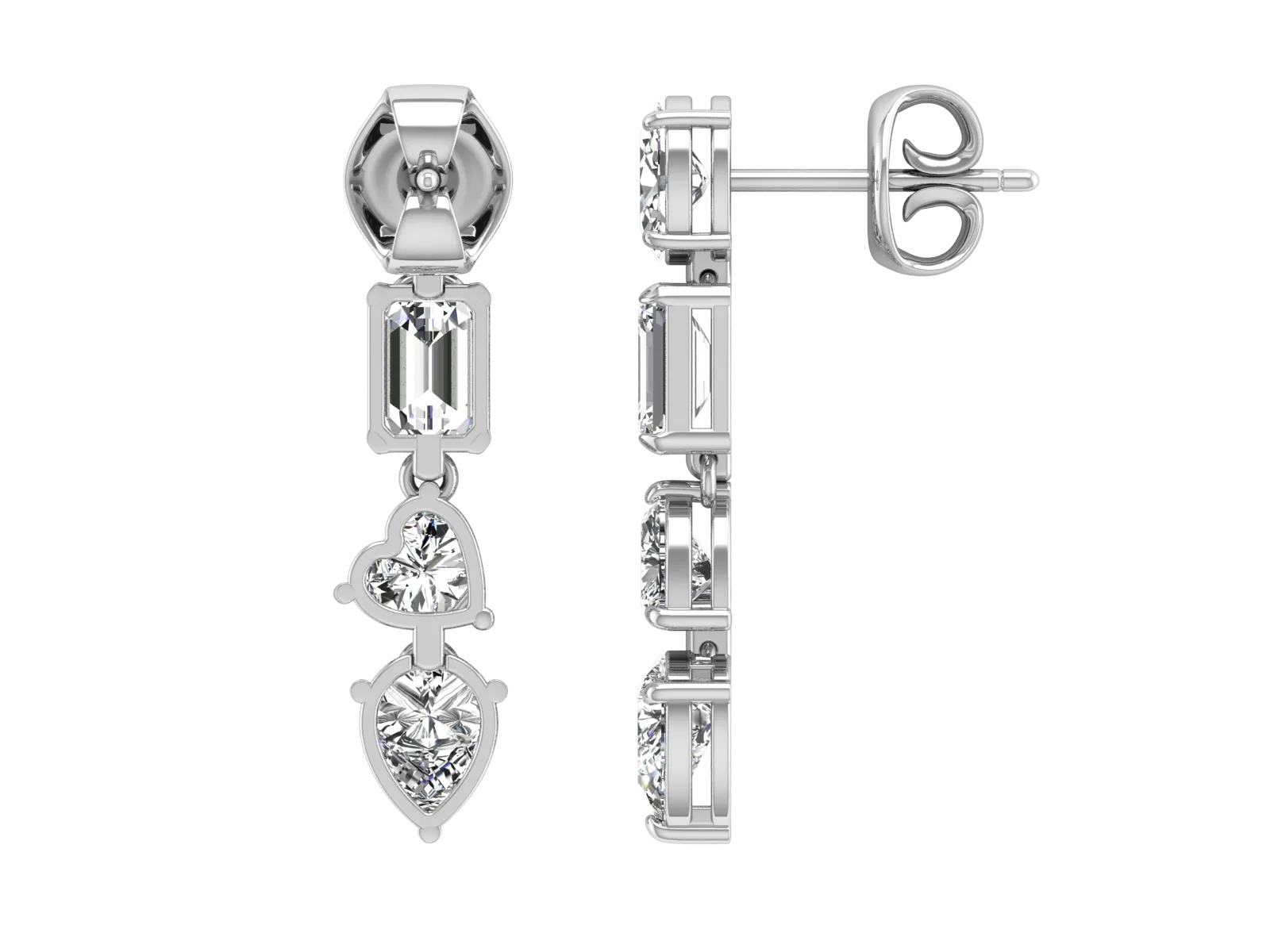 Designer, Dangle Earrings - 6.33 ct.