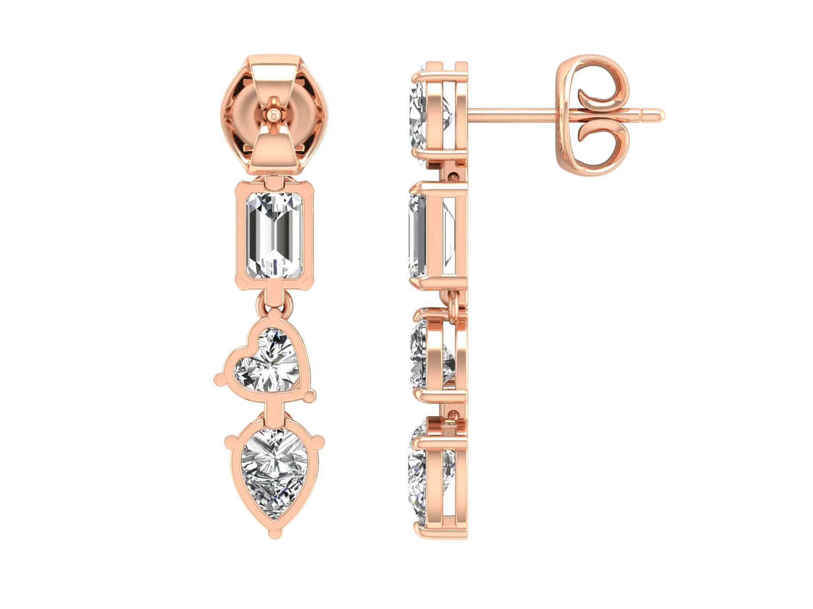 Designer, Dangle Earrings - 6.33 ct.