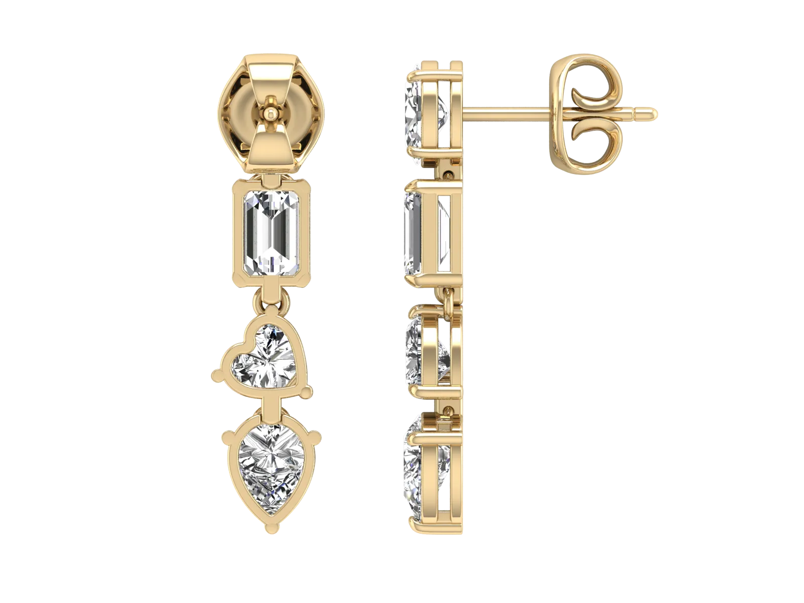 Designer, Dangle Earrings - 6.33 ct.