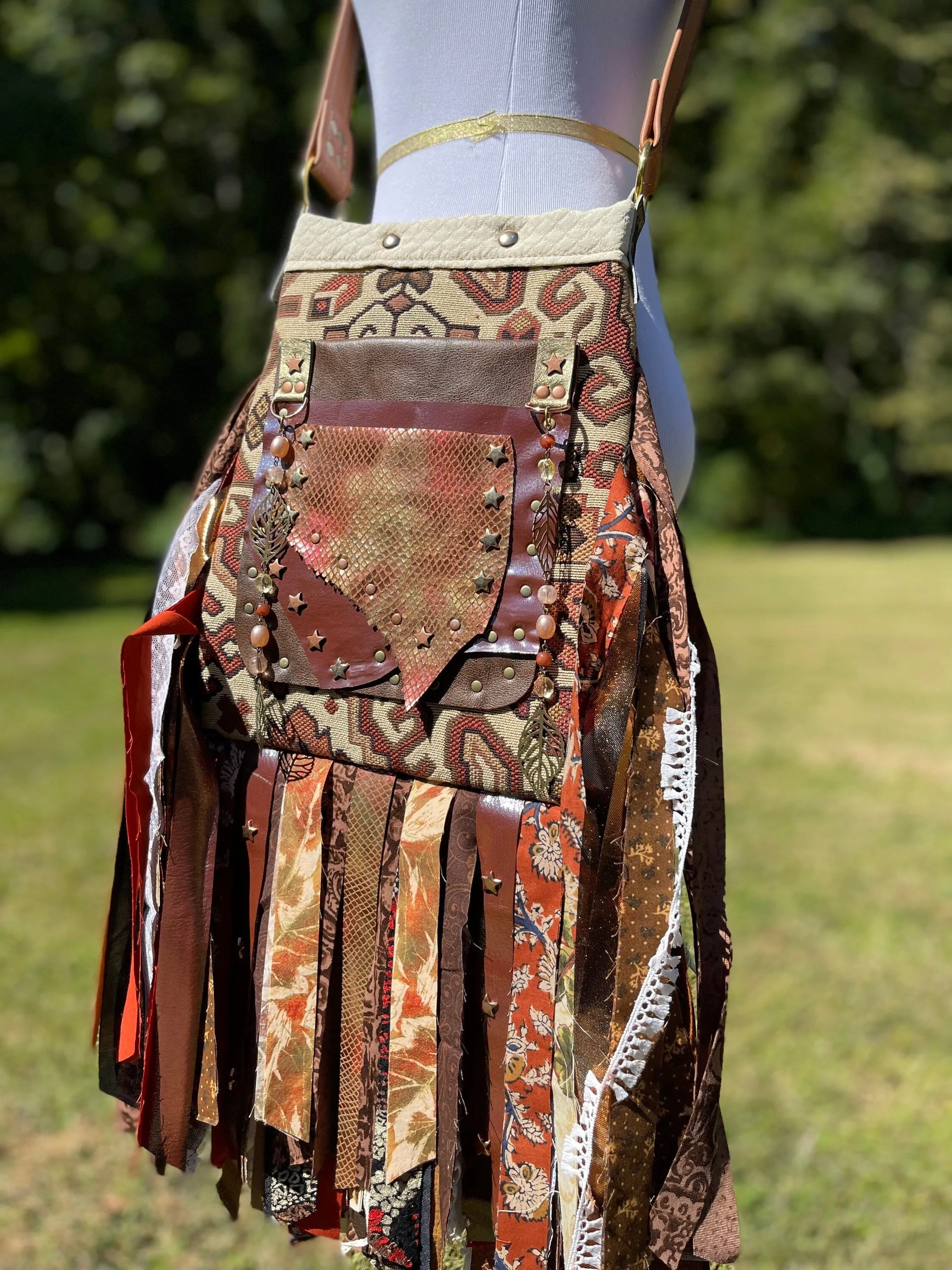 Earthy Fall Fringe Purse, Ultimate Gypsy Purse, Festival Bag, Hippie Handbag, Boho Chic Embellished purse