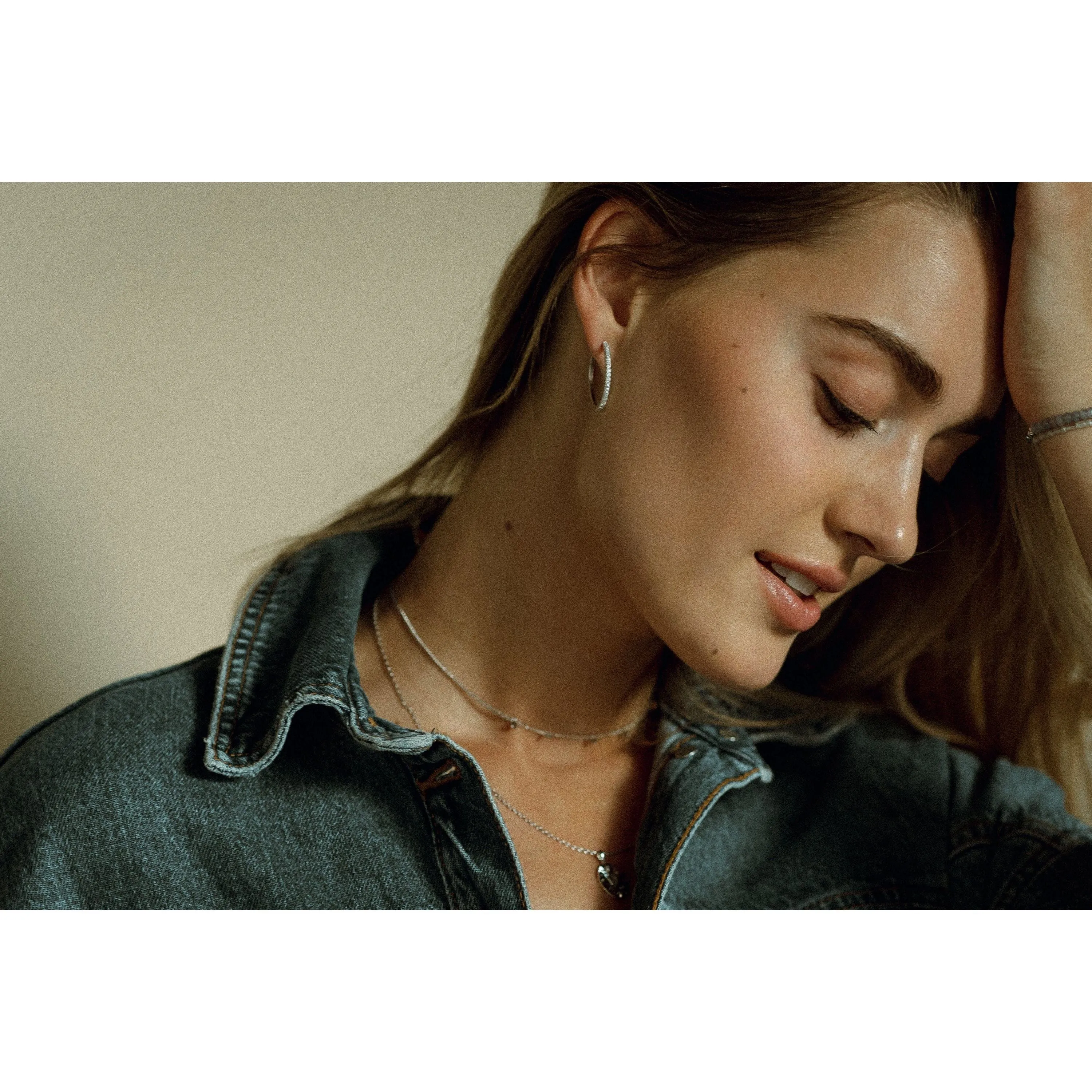 Eliasz and Ella Ethereal Silver Hoop Earrings