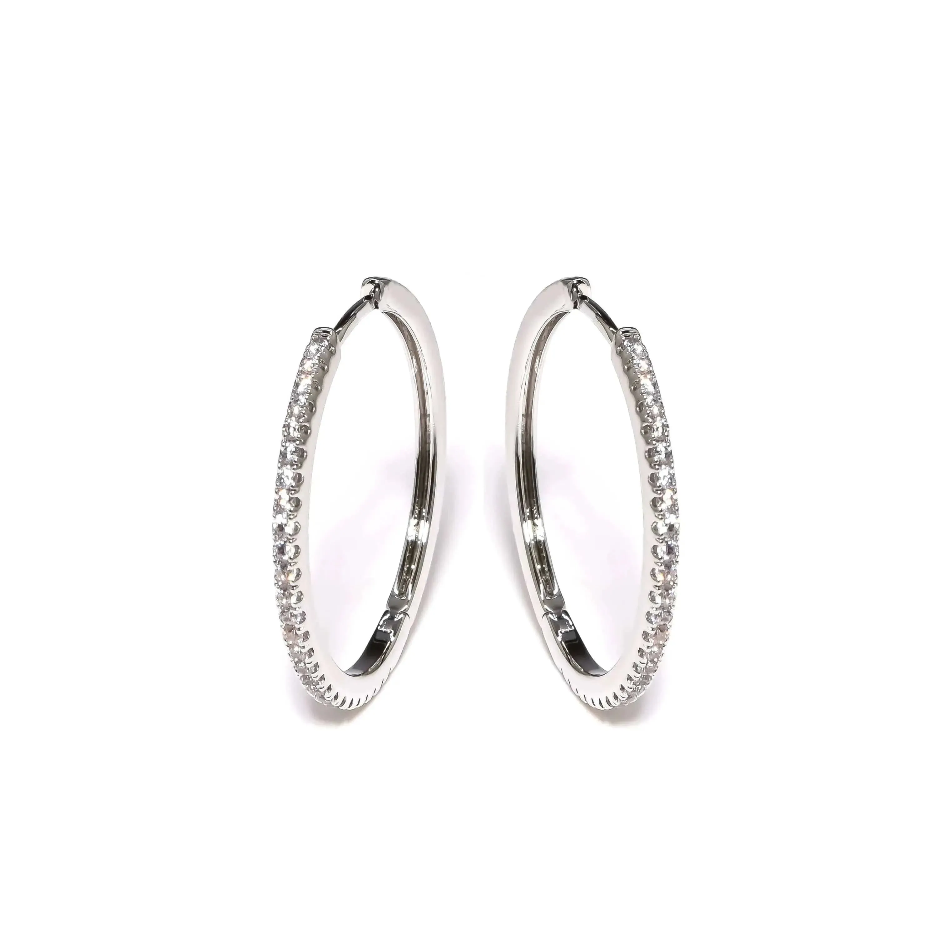 Eliasz and Ella Ethereal Silver Hoop Earrings