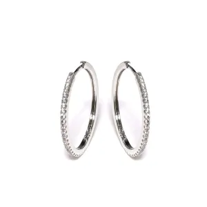 Eliasz and Ella Ethereal Silver Hoop Earrings