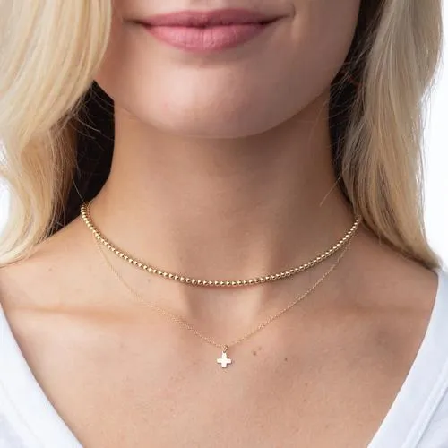 eNewton | 15" Choker Classic 2mm Bead Necklace