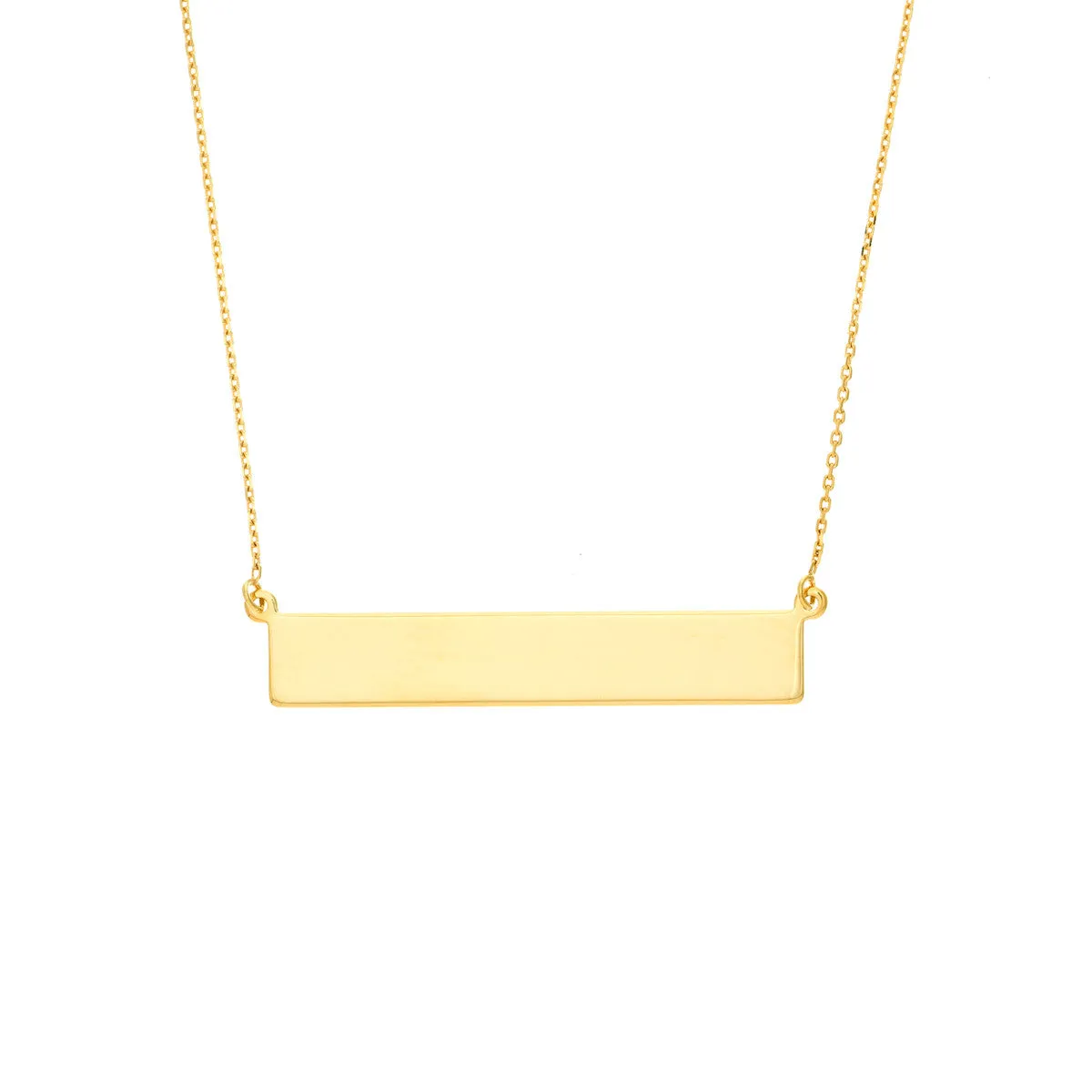 Engravable Bar Adjustable Necklace