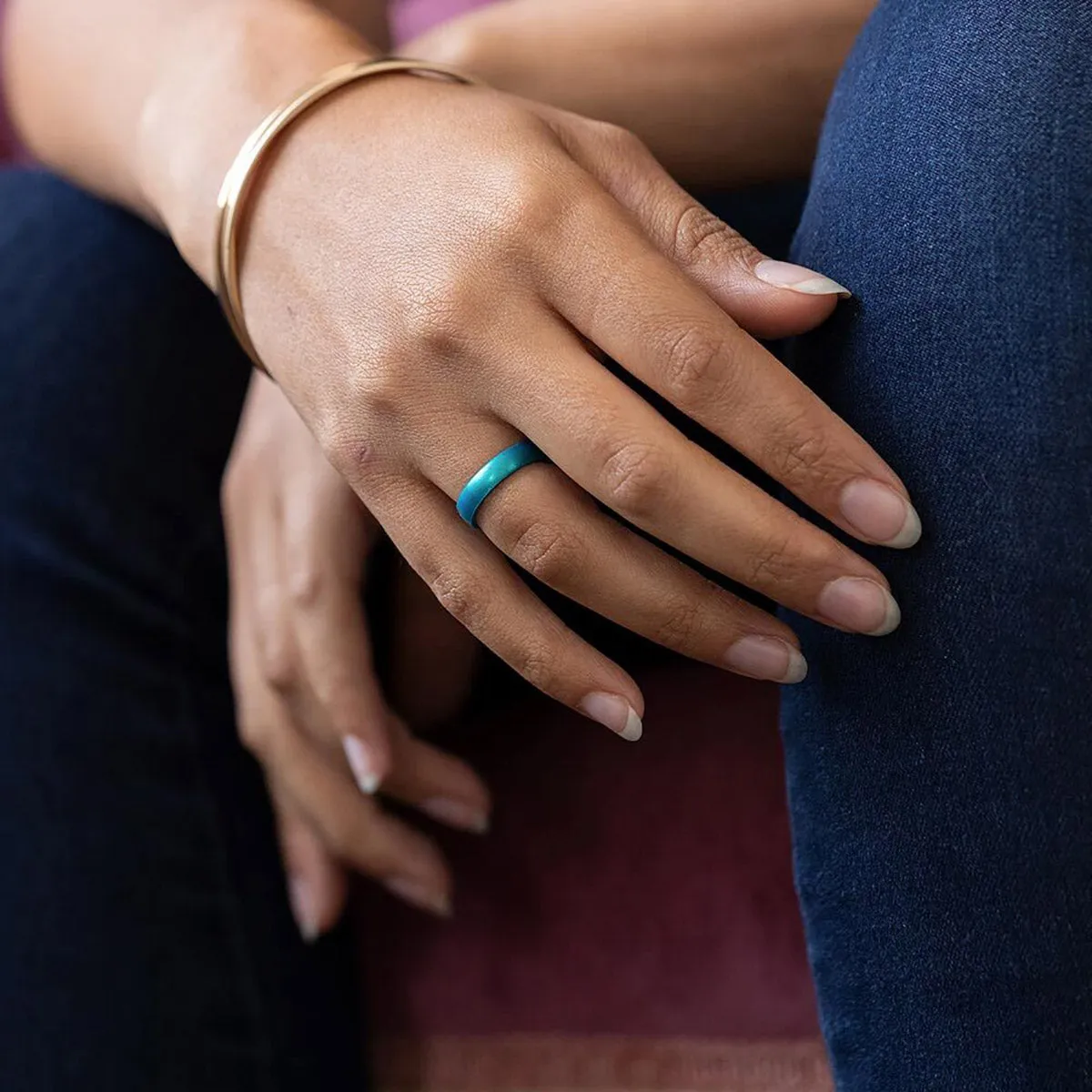 Enso Rings Thin Elements Series Silicone Ring - Gold