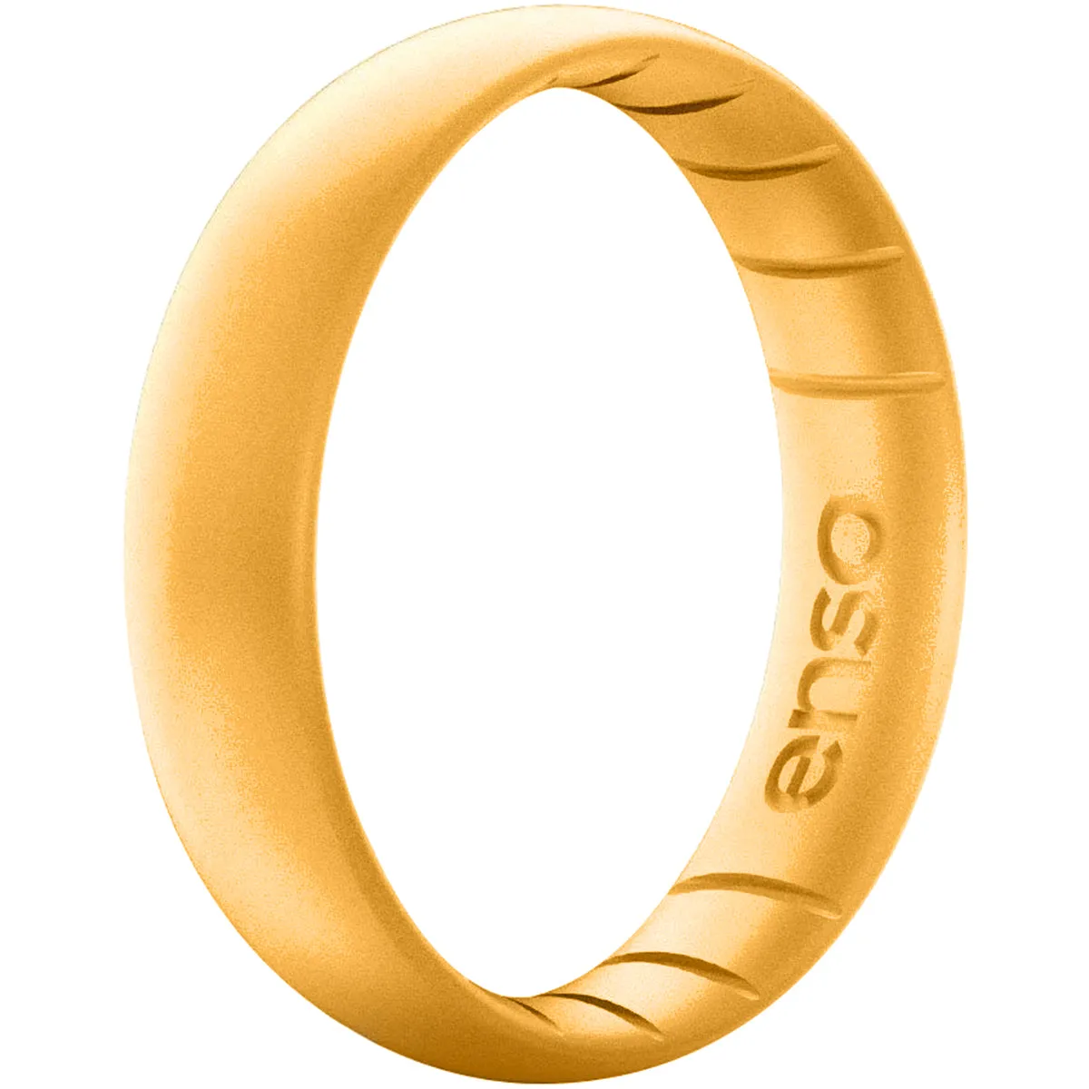 Enso Rings Thin Elements Series Silicone Ring - Gold