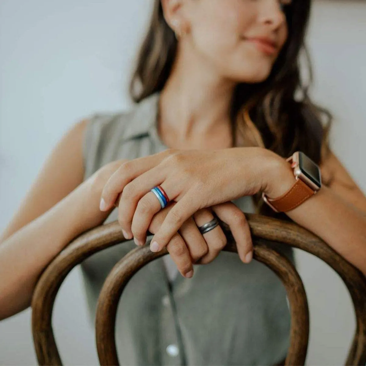 Enso Rings Thin Elements Series Silicone Ring - Gold