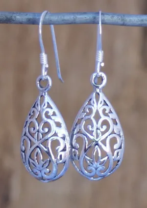 Ethereal Drops Silver Earrings