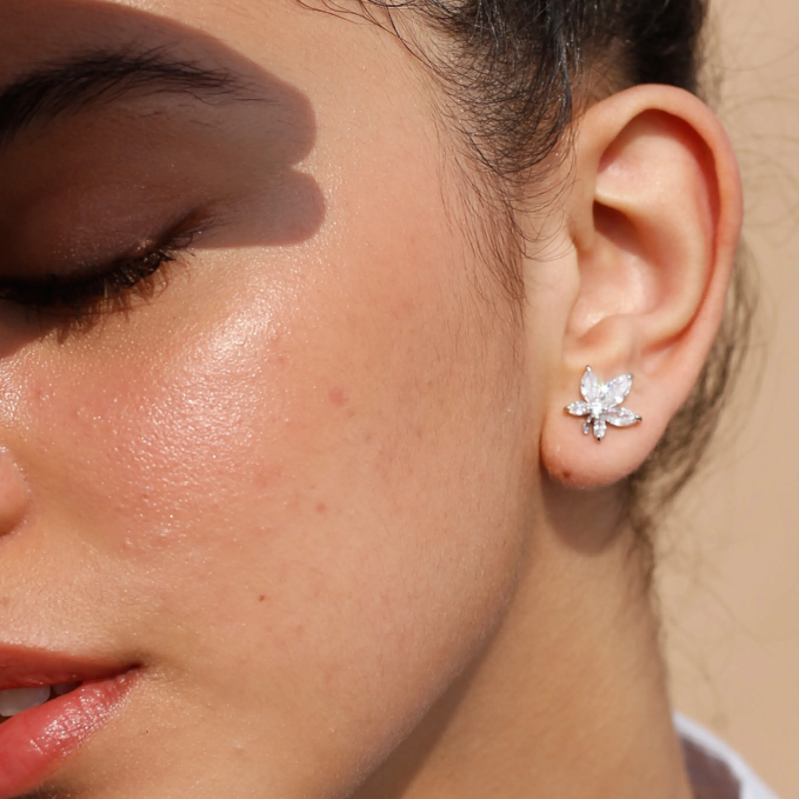 Ethereal Flower Stud Earrings