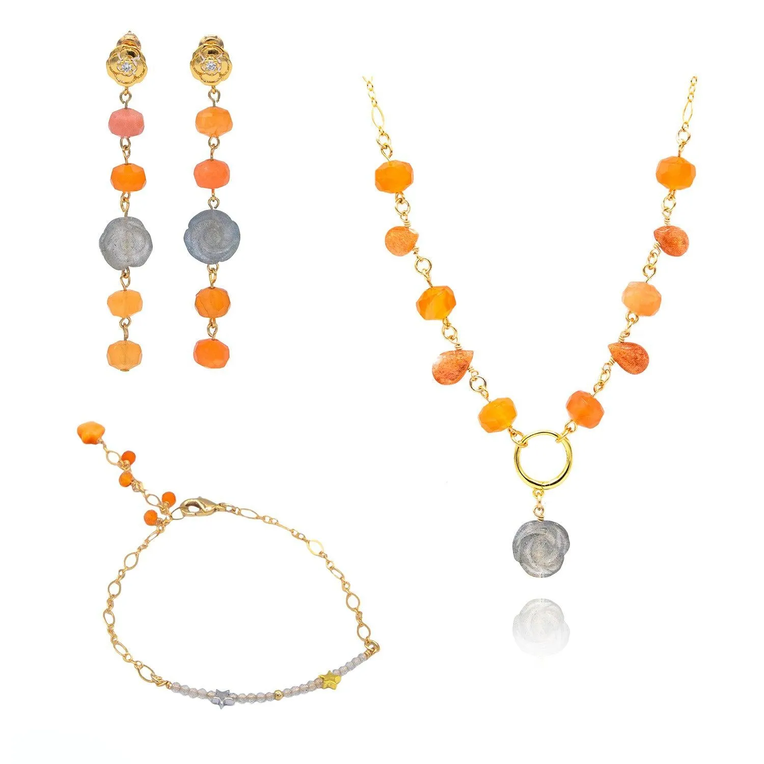 Ethereal Orange Earrings