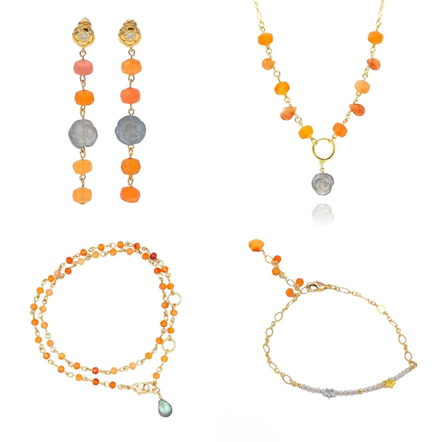 Ethereal Orange Earrings