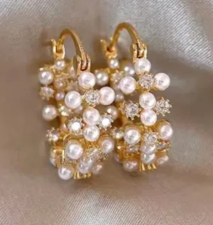 Ethereal Pearl Hoops