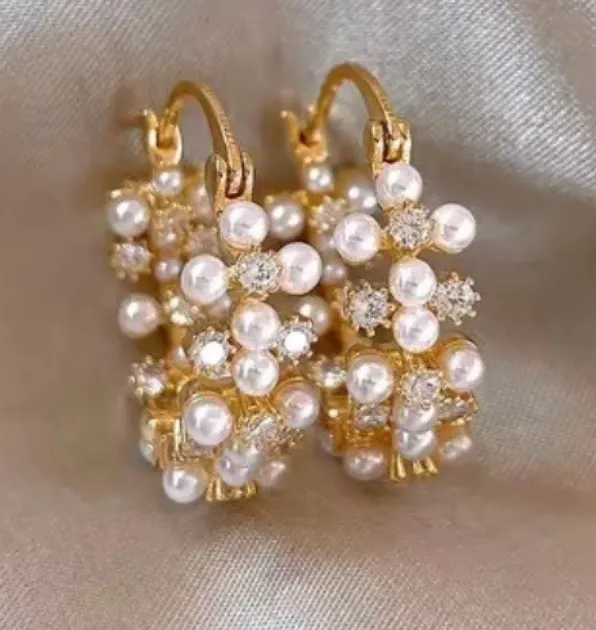 Ethereal Pearl Hoops