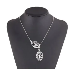 Fashion Leaves Choker Pendant Necklace