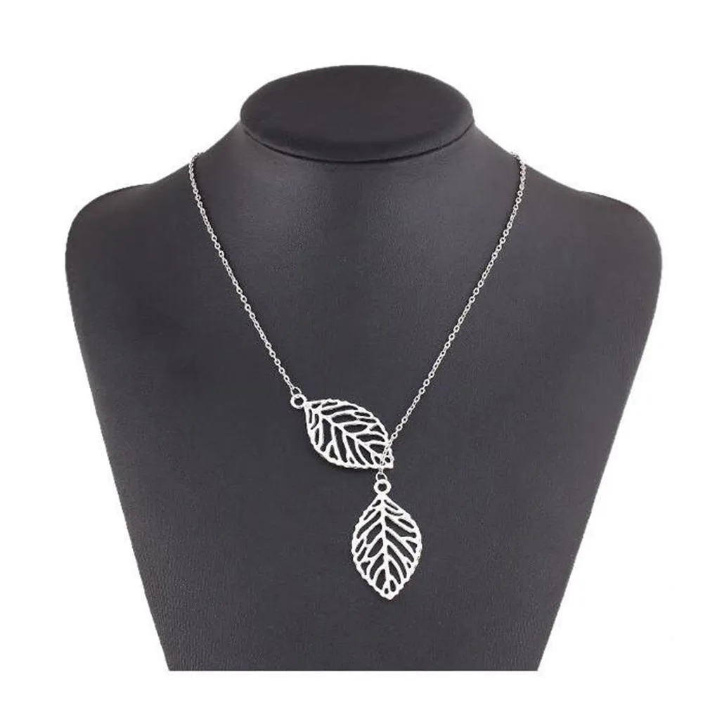 Fashion Leaves Choker Pendant Necklace
