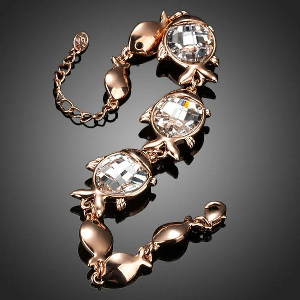 Fishes Crystal Bracelet