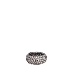 FLEXIBLE RING WITH COGNAC DIAMONDS
