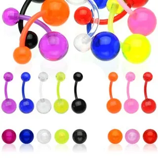 Flexible UV Transparent Belly Rings