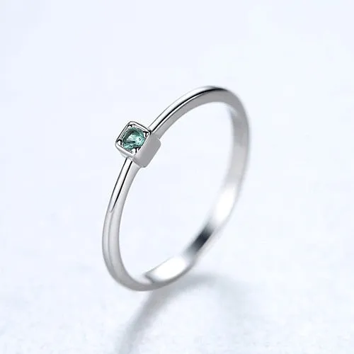 Gem&Time Real 925 Sterling Silver Ring Gree Red Topaz Rings For Women Gemstone Engagement Rings Silver 925 Jewelry Anillos Mujer
