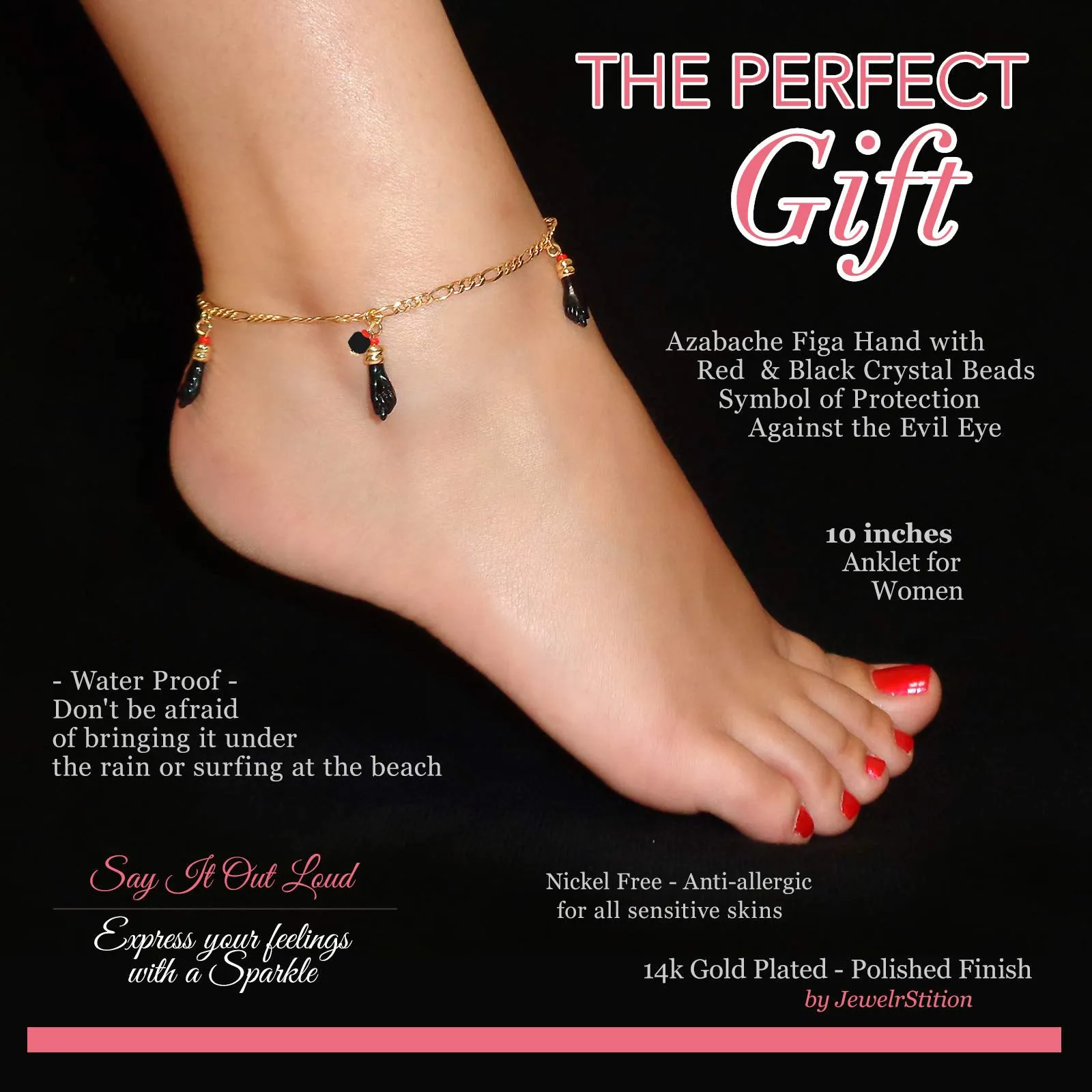 Genuine Jet Black Azabache Bracelet and Necklace for Evil Eye