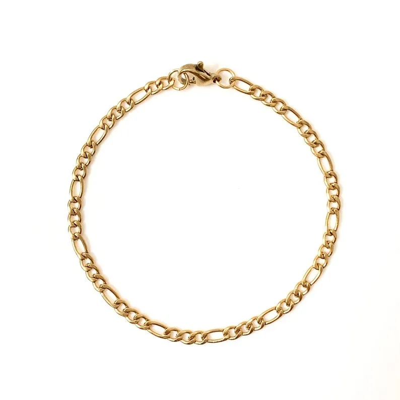Gold Figaro Chain Anklet