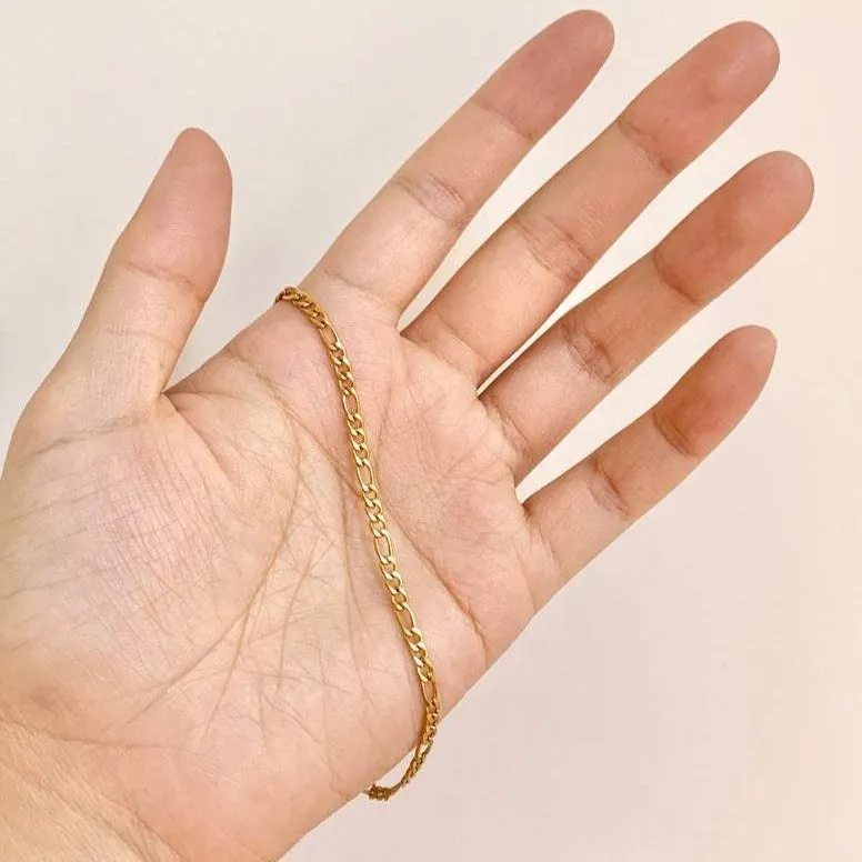 Gold Figaro Chain Anklet