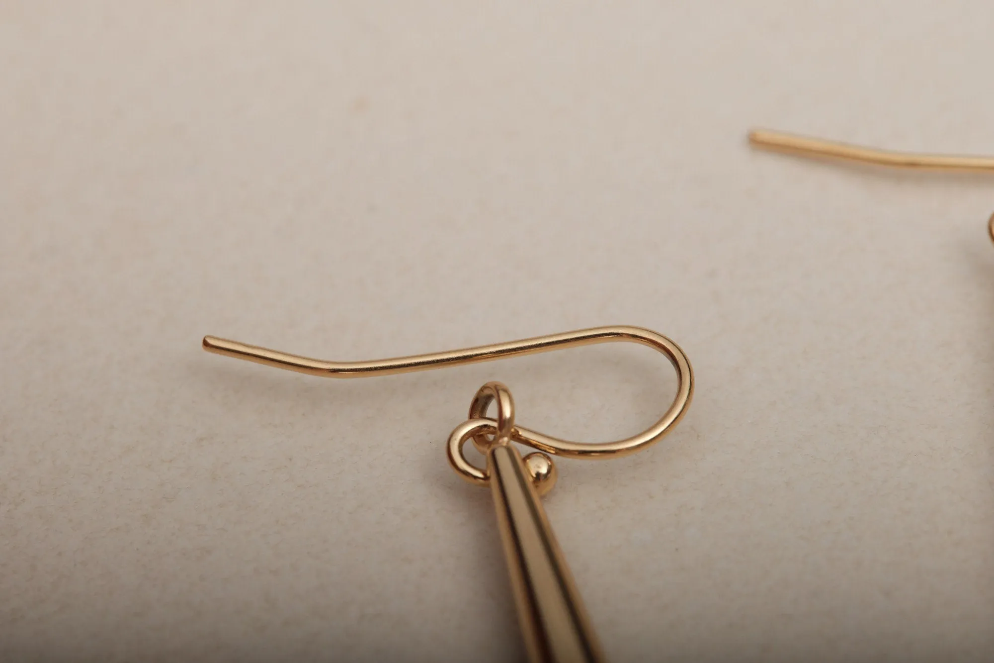 Gold Long Spike Earrings, Gold Spike Earrings, Gold Spike Dangle Earrings, Minimalist Earrings, Modern Look Earrings Gold Dangling earring