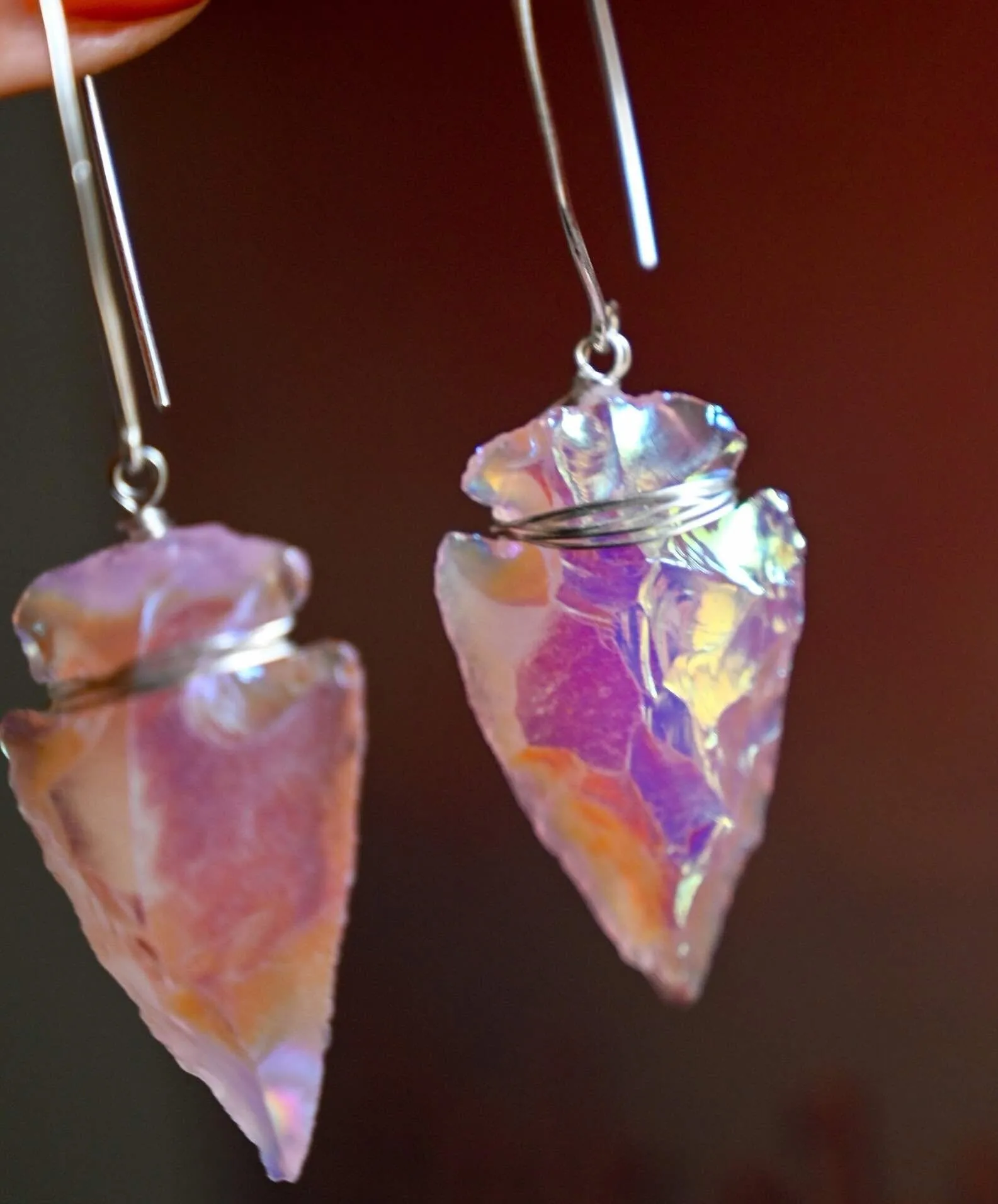 Heart-Centered Angel Aura Earrings