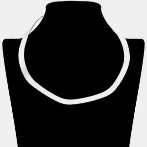 iLLASPARKZ Flat Wavy Metal Open Choker Necklace