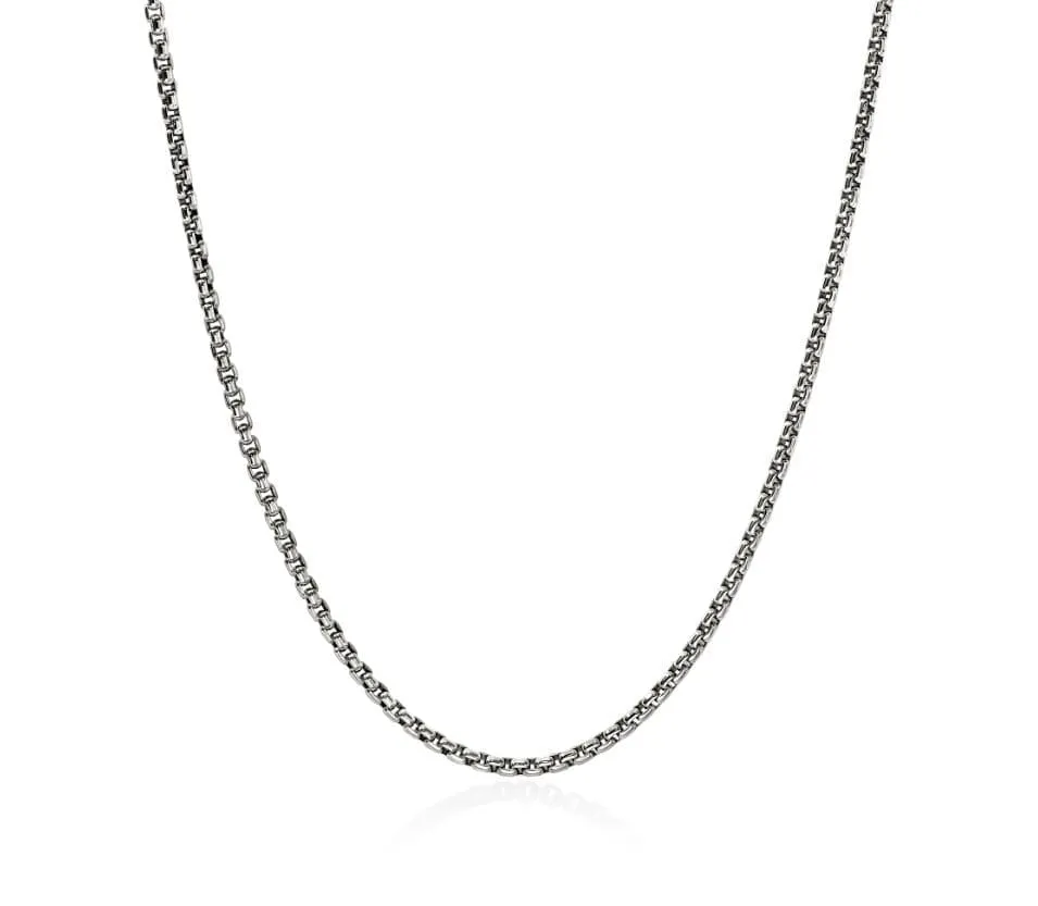 John Hardy Silver 2.7mm Box Chain Necklace