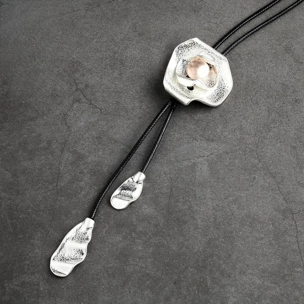 Korean Fashion Rose Flower Jewelry For Women Long Necklace