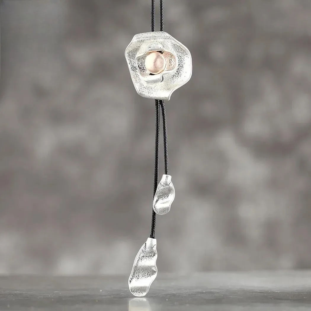 Korean Fashion Rose Flower Jewelry For Women Long Necklace