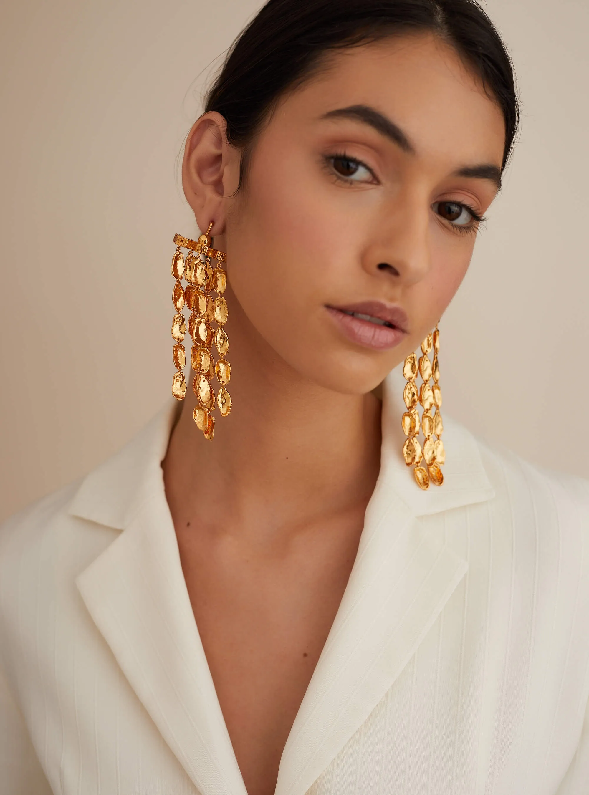Manushi Chillar In OH Poppi Dewdrop Statement Earrings
