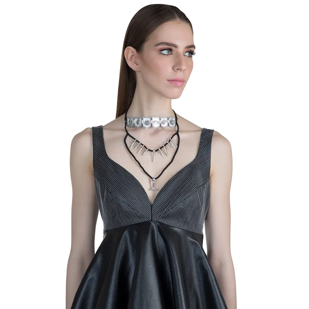 Masaba The Tale Of Seven Kingdoms Layered Silver Necklace