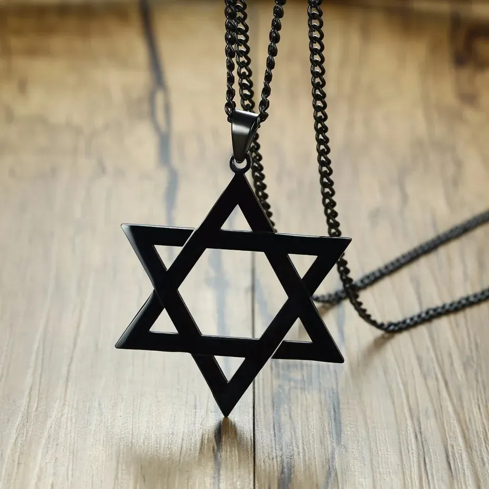 Men's Classic Star of David Pendant Necklace