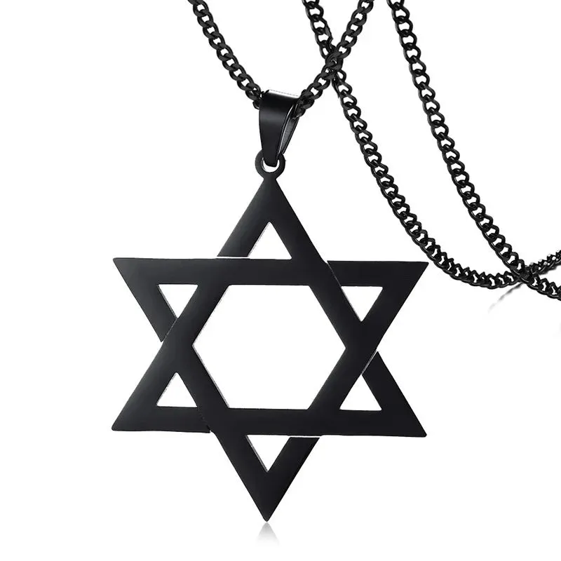 Men's Classic Star of David Pendant Necklace