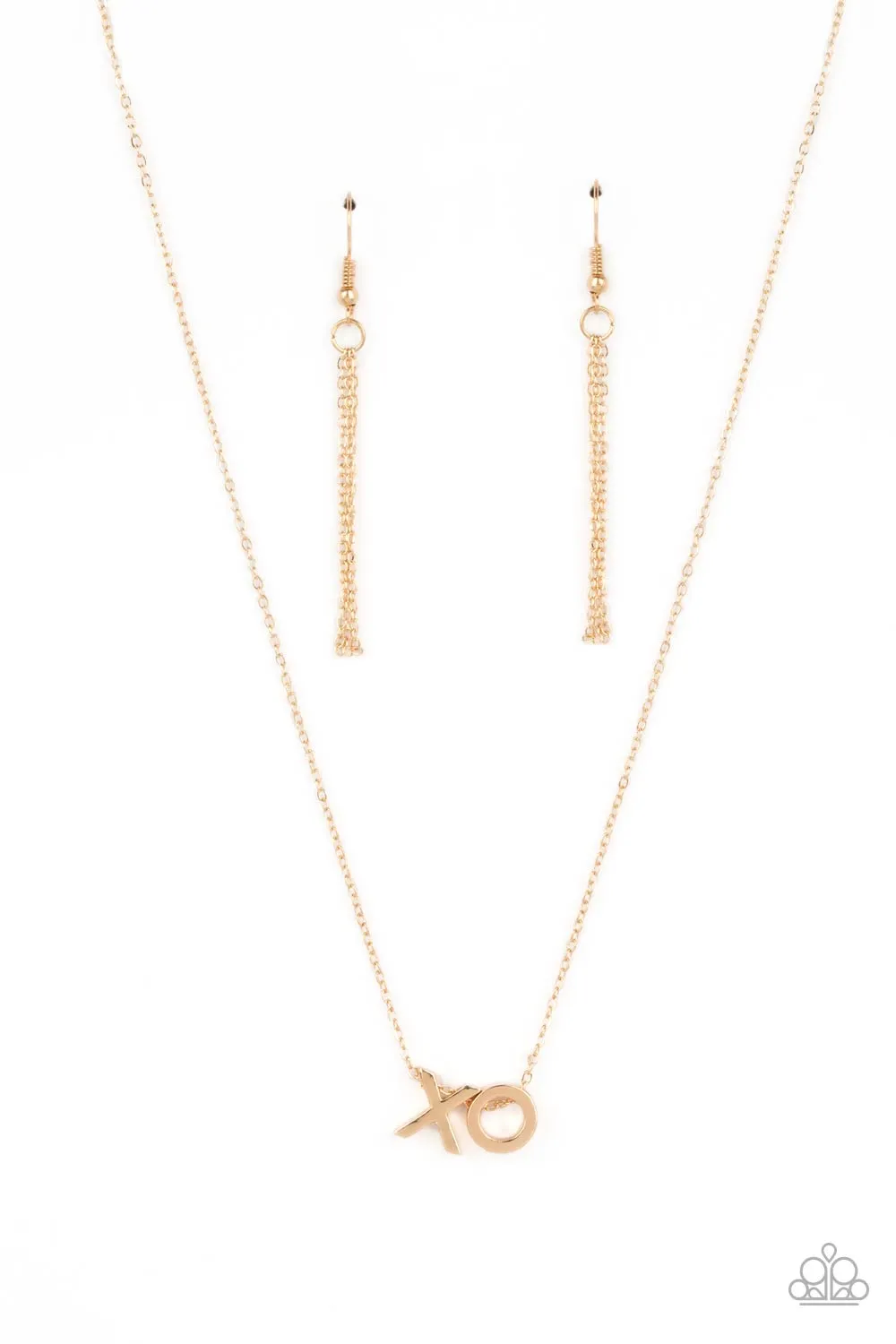 Necklaces Hugs and Kisses - Gold VDAY V120