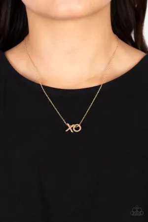Necklaces Hugs and Kisses - Gold VDAY V120