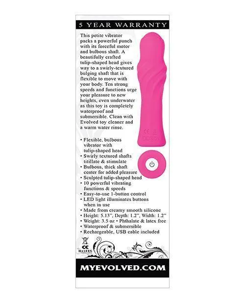 No Eta Evolved Twist & Shout Rechargeable Bullet - Pink