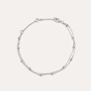 Orbit Silver Chain Bracelet