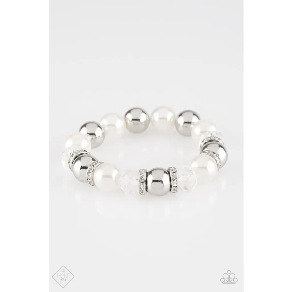Paparazzi Camera Chic - White Bracelet