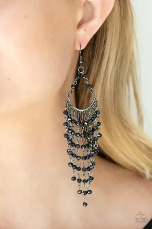Paparazzi Earring ~ Metro Confetti - Blue