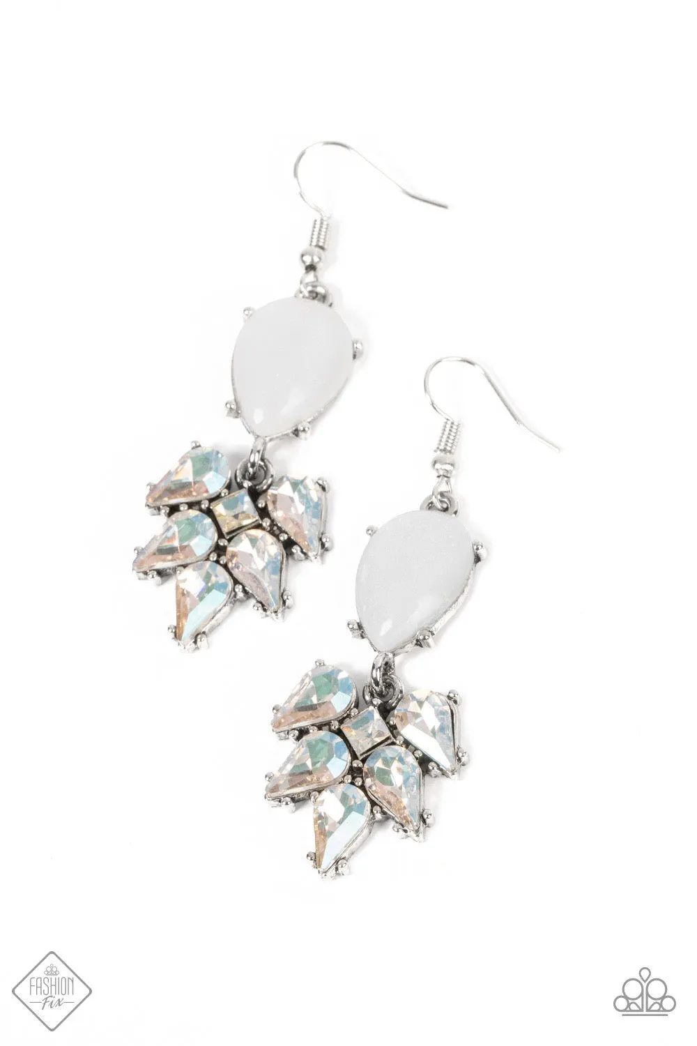 Paparazzi Ethereal Effervescence-White Earring