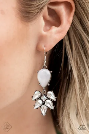 Paparazzi Ethereal Effervescence-White Earring