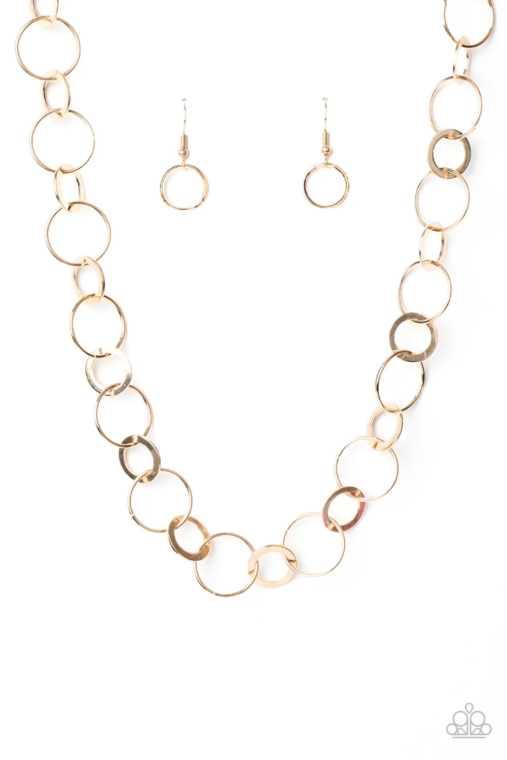 Paparazzi Revolutionary Radiance Gold Short Necklace - P2RE-GDXX-362XX