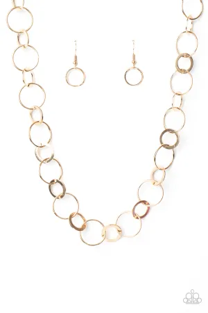 Paparazzi Revolutionary Radiance Gold Short Necklace - P2RE-GDXX-362XX