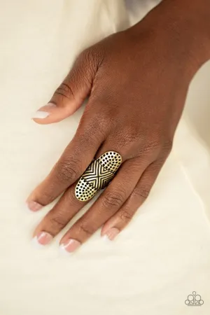 Paparazzi Ring ~ Guru Grunge - Brass